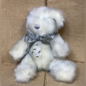 Dandee Laurels Attic Sparkly Teddy Bear Plush Stuffed Animal Cottage Fairy Core